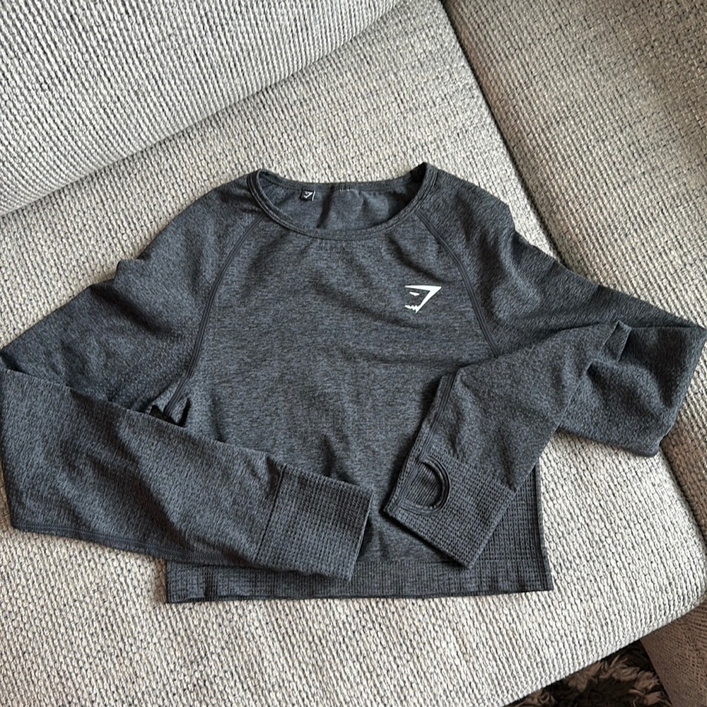GYMSHARK crop long sleeve